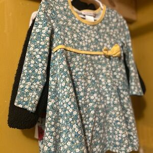 Floral Dress with Yellow Bow